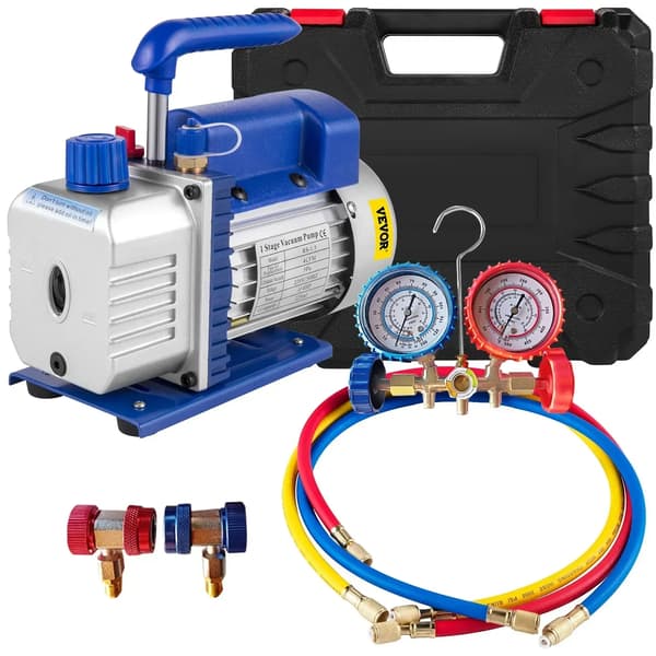 Imupumppu, 1/4 HP, 2-suuntainen manometrit,4CFM 1-4HP Mittari
