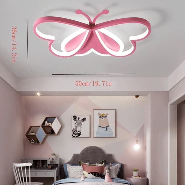 Loftlampe, Sommerfuglform, Moderne Design,Pink