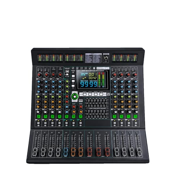 Digital Mixing Console, Kompakt Design, USB-forbindelse, 24-Bit FX-processor, Højkvalitetskomponenter, Alsidig Kompatibilitet