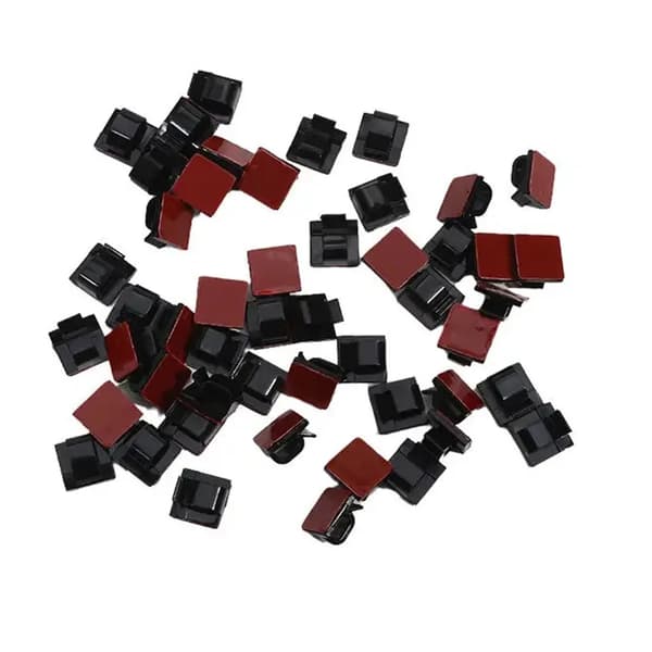 Kabelorganiseringsklämmor, 50-pack, Stark lim,50Pcs-1