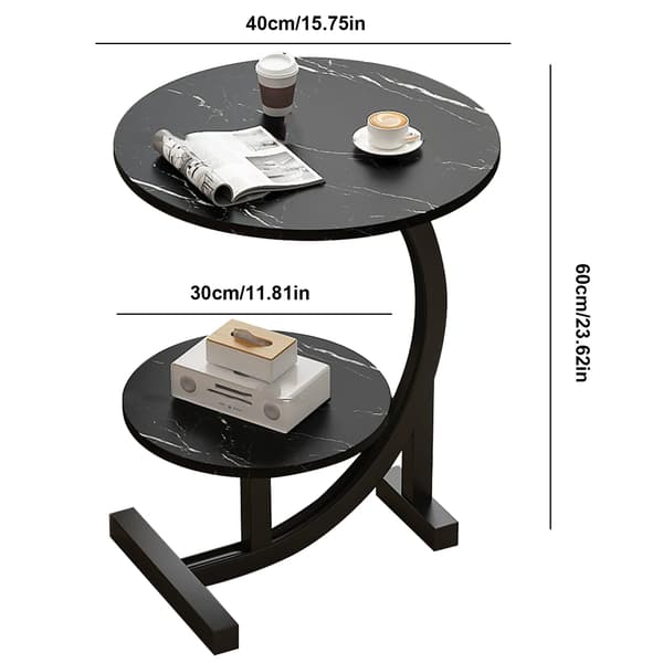 Kaffebord, Moderne Design, Dobbelt Hyldeopbevaring,A