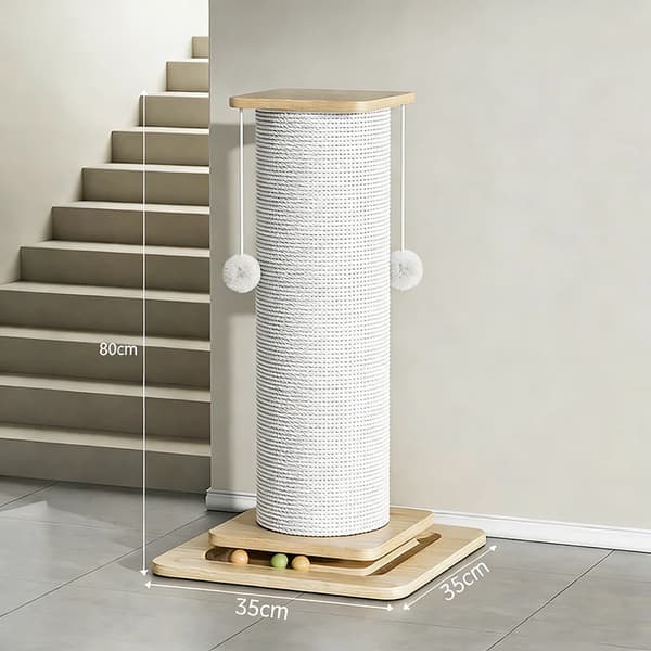 Kattklösträd, Hållbart Trä, Dubbel Våningsdesign,80cm