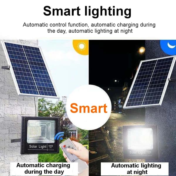 Solcellelampe, Vandtæt Design, Energi Effektiv,170 LED