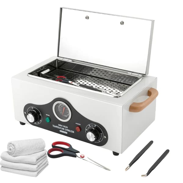 Hettluftsterilisator, Justerbar Temperatur, Snabbstart Värmeelement,2200ML EU