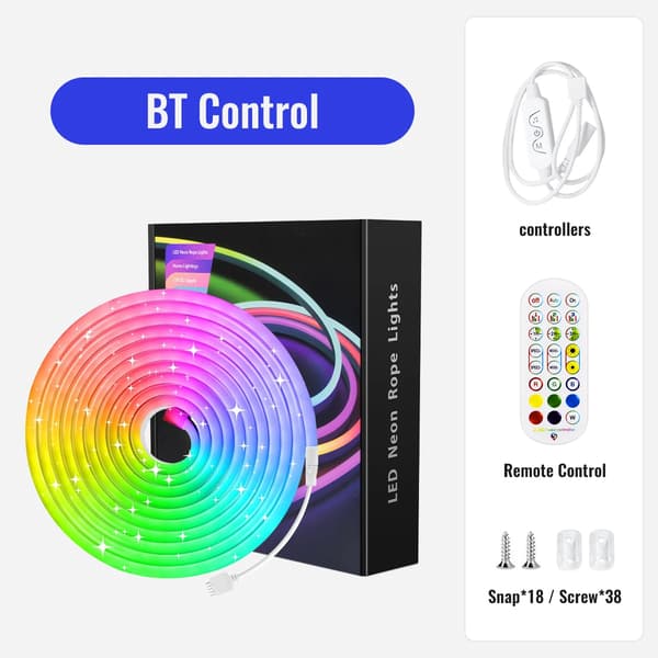 LED-remsor, appkontroll, musiksynk,10M-a, EU-a, BT
