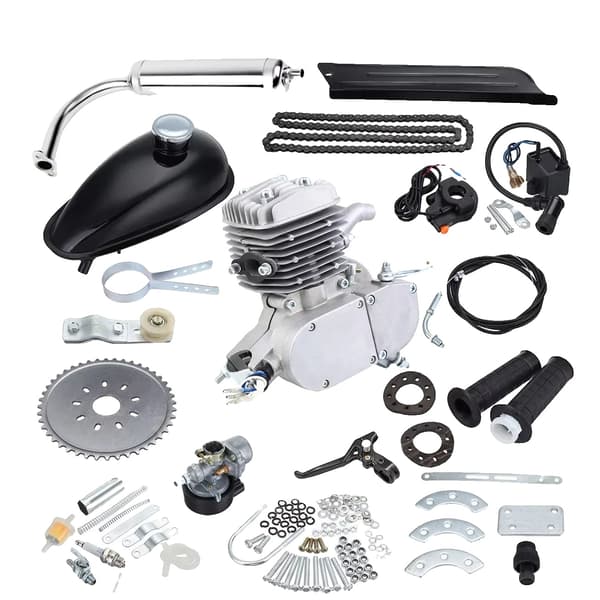 2-taktsmotor, Komplett installationssats, Högpresterande,80CC Silver