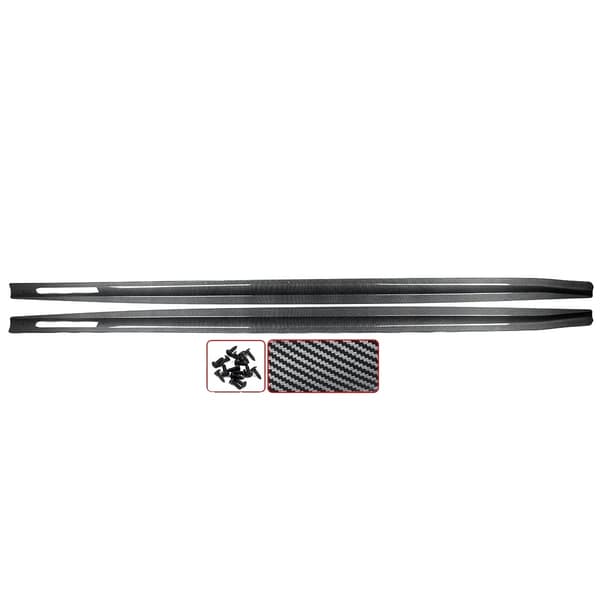 Side Skirts, ABS Materiale, Nem Installation,kulstoflook