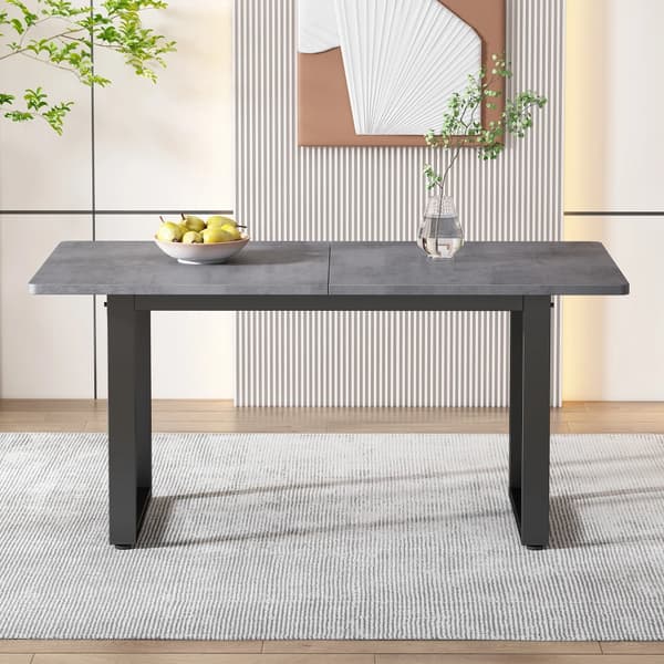 Spisebord, Moderne Stil, Alsidig Brug,Sort og Grå