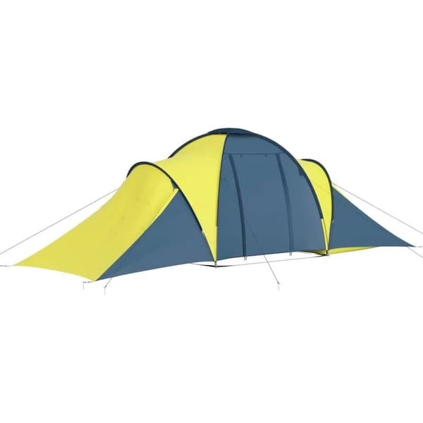 Campingtält, Rymligt för 3-4 Användare, Hållbar Polyesterfiber,MULTI