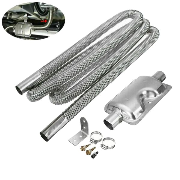Avgassystem, Rostfritt Stål, Dämpare Tystningskit,Silver