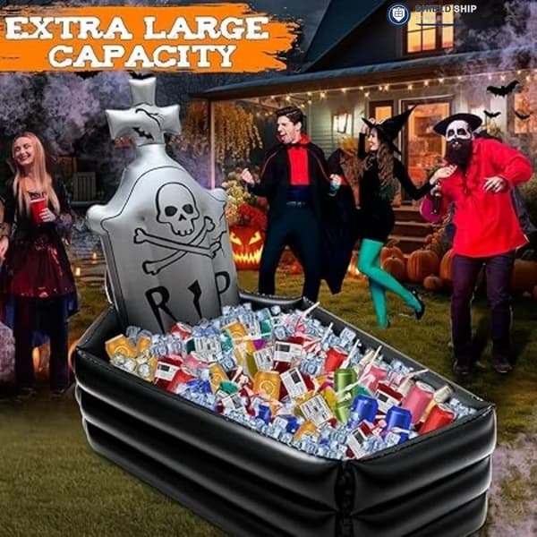Oppustelig Køler, Halloween Tema, Stor Kapacitet Dekoration,Uden luft