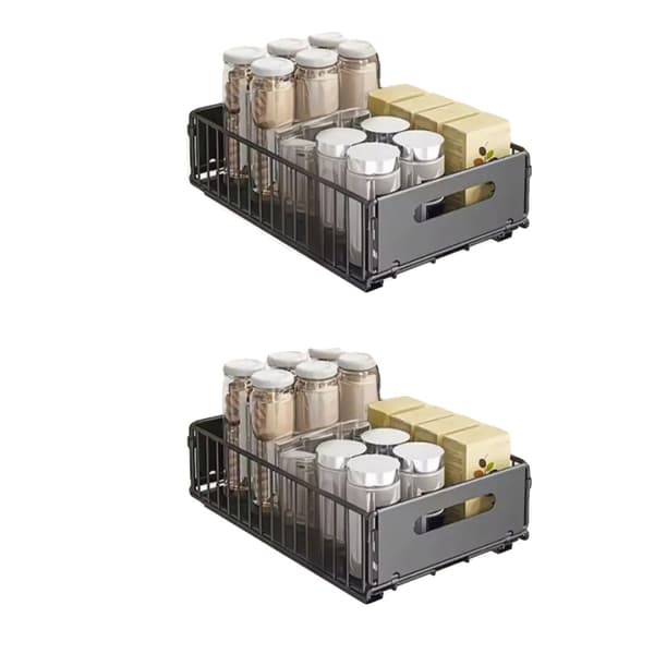 Skabsorganisator, Glat Glidning, Dobbelt-Lags Design,S+S