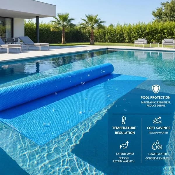 Poolöverdrag, Väderbeständigt, Lätt Installation,Blå