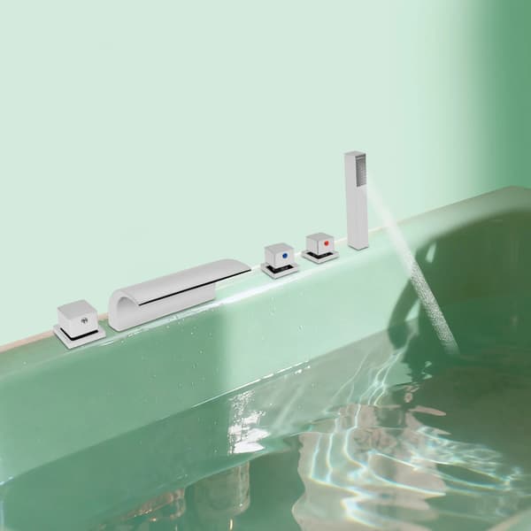 Kran, Vattenfallutlopp, Modern Design,Silver