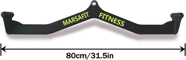 Lat Pulldown Bar, Tungt Stål, Halkfri Gummigrepp,BT05
