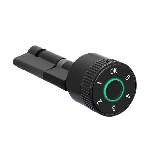 Smart Lås, Fingeravtryck och Bluetooth Låsning, Enkel Installation,Liten 70 Svart