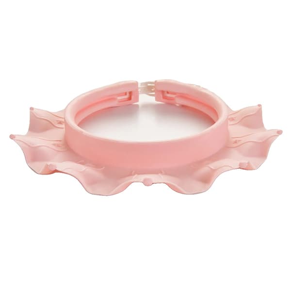 Babyduschmössa, Justerbar Passform, Söt Blomdesign,Rosa