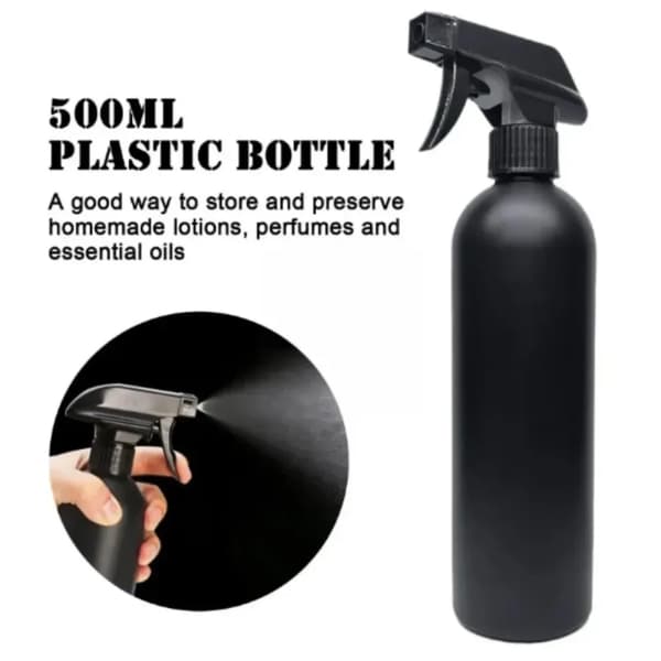 Sprayflaska, Ergonomisk Design, Läckagesäker Konstruktion,svart