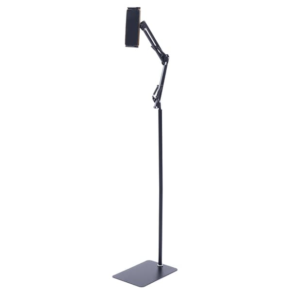 Tablet Stativ, Justerbar Holder, 360° Rotérbar,sort