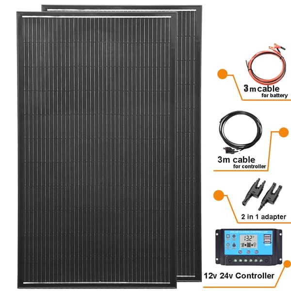 Solpanel, Hög Effektivitet, Hållbar Design,12V24V 400W kit