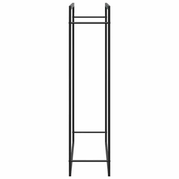 Brændstofhylde, Robust Stål Konstruktion, Pladsbesparende Design,Sort