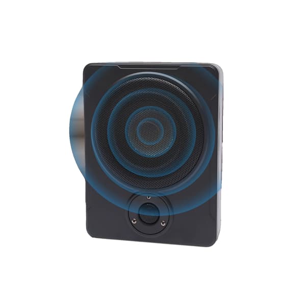 Bilsubwoofer, 200W RMS, 300W Max Effekt, Frekvensrespons 30-100Hz, Känslighet 91dB, Slim Low Profile Design