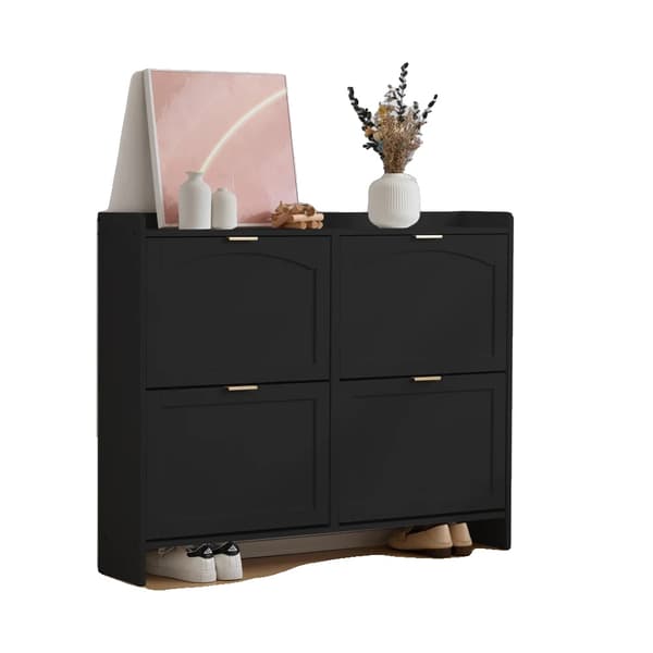 Sko Rack, 4 Rum Design, Moderne Æstetik,CQY-sort