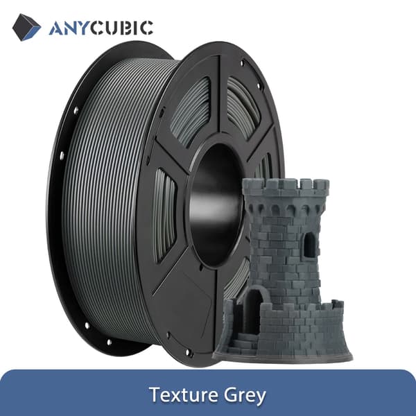 3D-printer filament, kvalitets PLA-materiale, livlige farver,Tekstur Grå-5kg