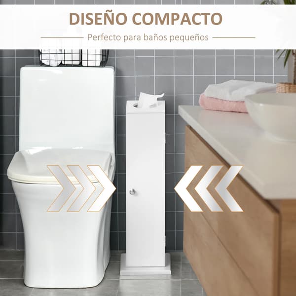 Badrumsskåp, Platsbesparande Design, Modern Estetik, VIT