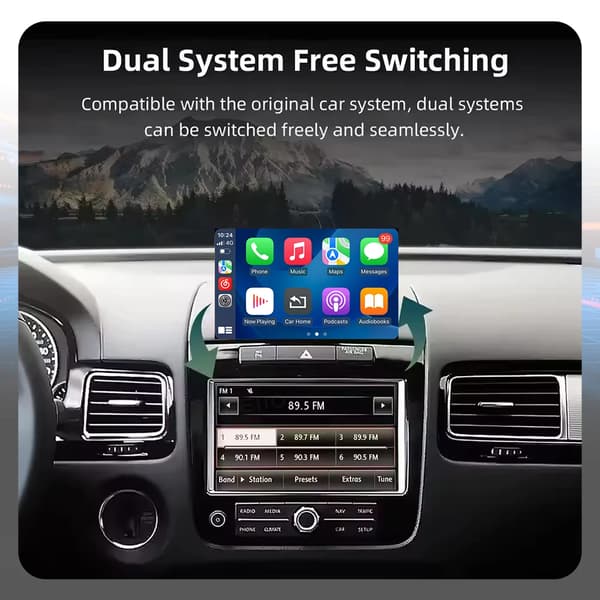 CarPlay-grænseflade, trådløs forbindelse, smartphone-integration,Til VW Touareg RNS850