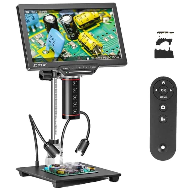 Digitalt mikroskop, autofokus, 3K klarhet, EM3K-AF Max