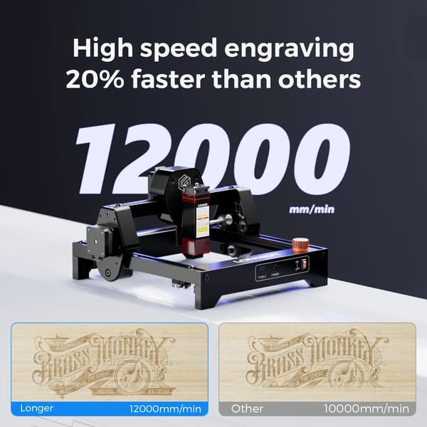 Mini Laser Gravør, 3.5W Laser Effekt, Touch Skærm Interface,LONGER RAY5 Mini 3.5W