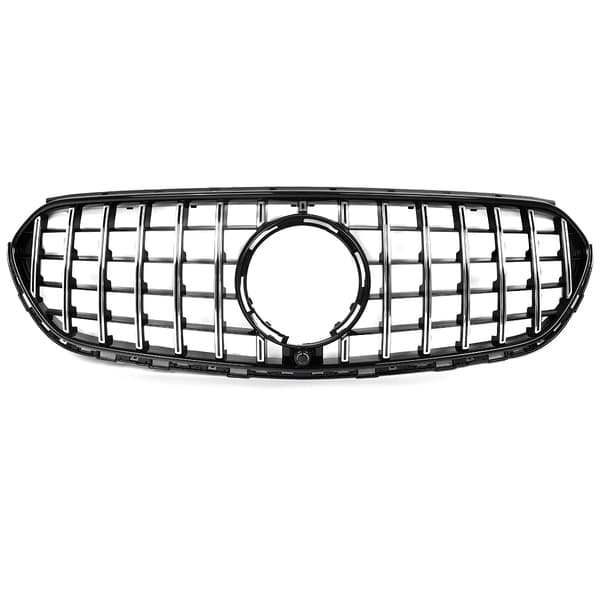Front Øverste Grill, GT-R Stil, Direkte Erstatning,Krom sort