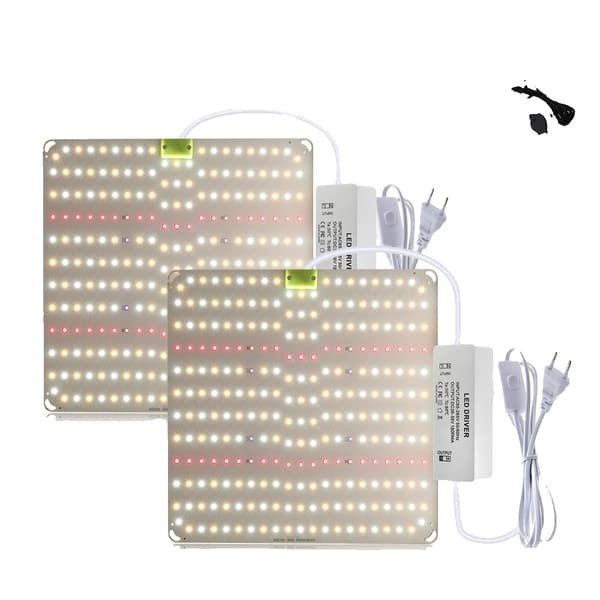 LED Vækstlys, Fuldspektrum, Energi Effektiv,2 stk, EU -stik