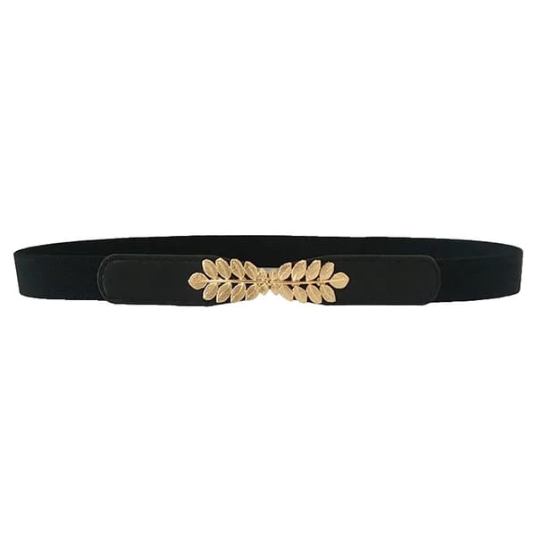 Taljebælte, Elastisk Design, Casual Stil,sort, 70cm