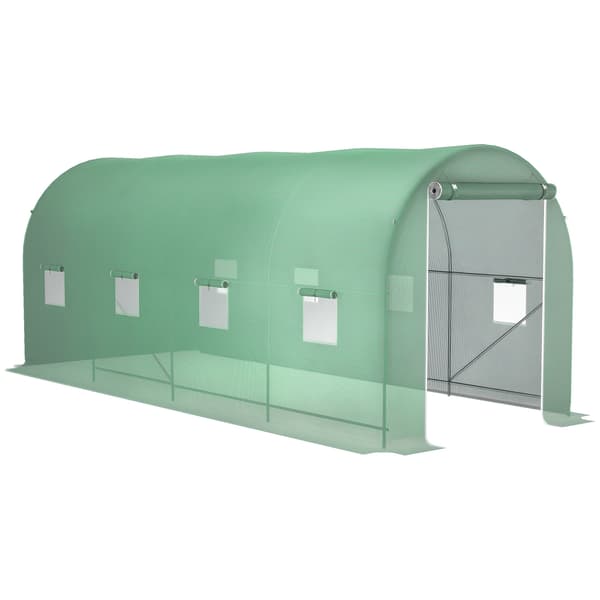 Växthus, Robust Konstruktion, Förbättrad Ventilation,armégrön
