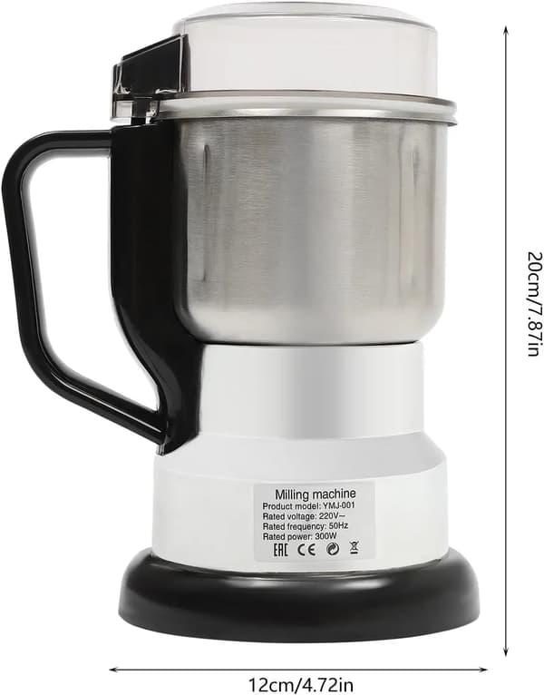 Elektrisk rökpeppar, 300 W, 500 ml kapacitet, Silver