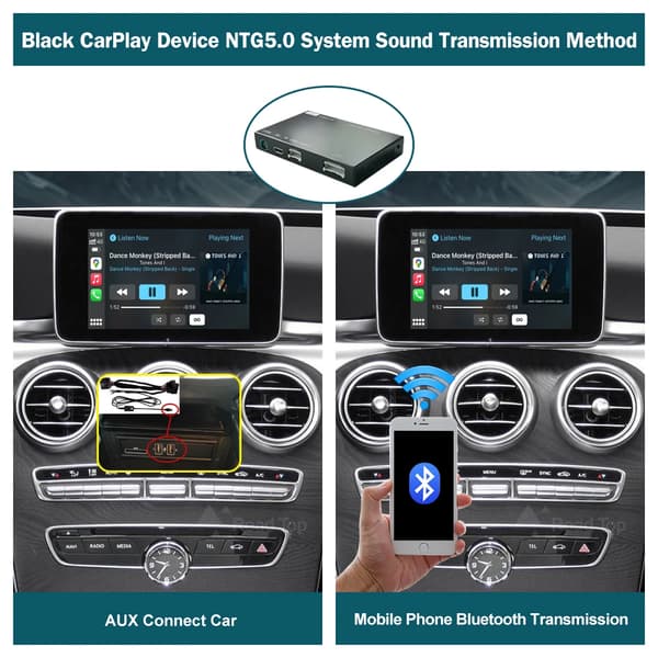 Trådlös CarPlay-adapter, Stöder Android Auto, Multi-kompatibilitet,NTG 5.0-Svart