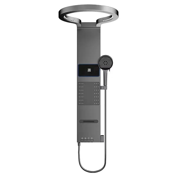 Duschpanelsystem, Väggmonterad, Digital Display,Grå