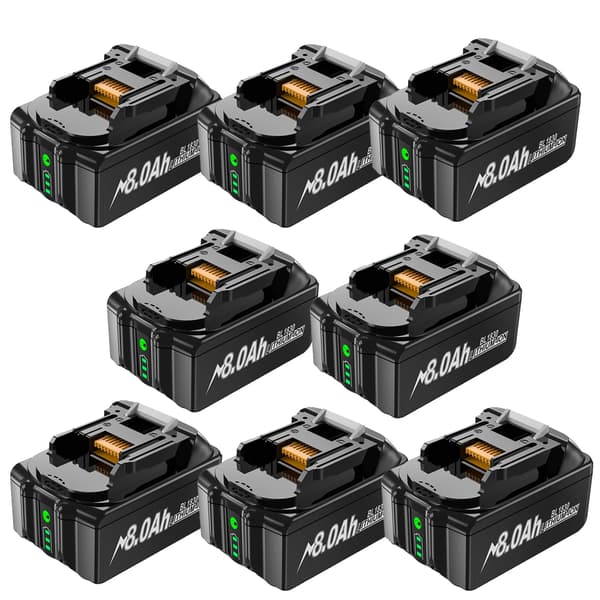 Erstatningsbatteri, 8000mAh, Kompatible modeller,8 8.0Ah, 18V-a
