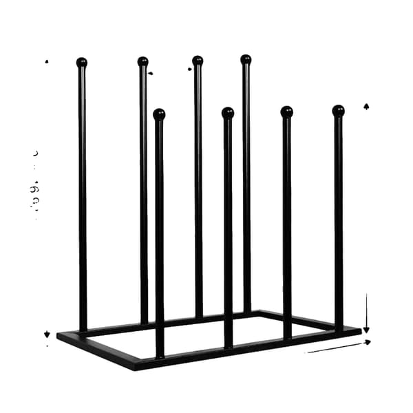 Støvleholder, Metal Konstruktion, Pladsbesparende Design,sort farve