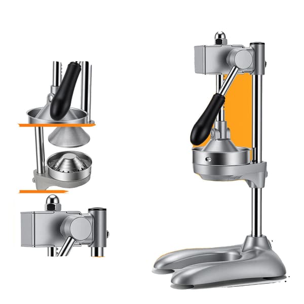 Citruspresser, Gear-Boosted Design, Dobbelt Trykhoved,Sølv