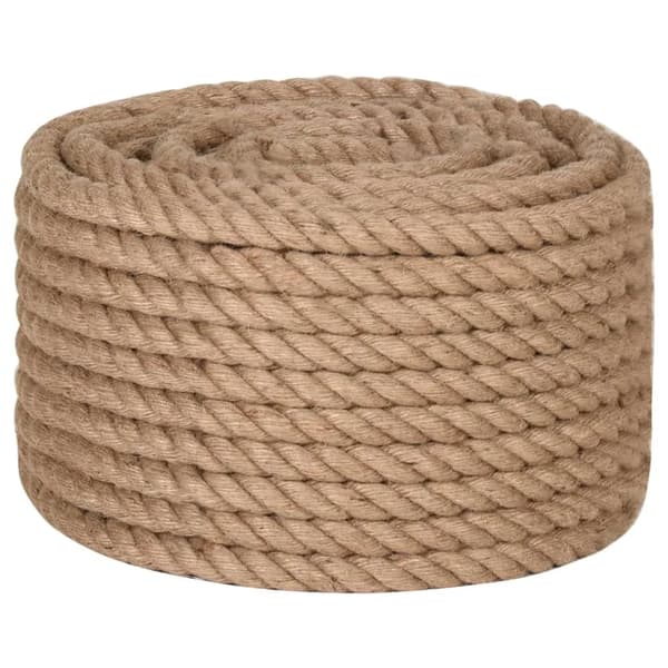 Juterep, 50m längd, 24mm tjocklek,armégrön
