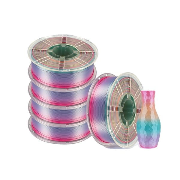 3D-skrivarfilament, PLA-material, flerfärgad gradient,Stil C 5KG
