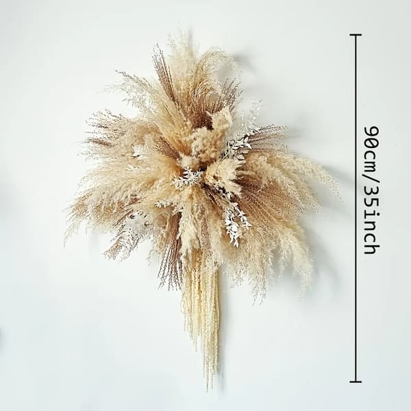 Pampas Græs, Ideelt til Bryllupper, Alsidig Hjemmedekoration,Beige