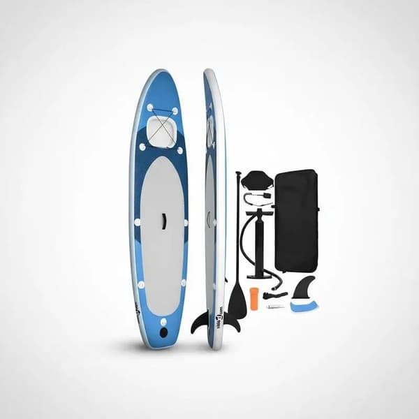 Stand-Up Paddleboard, Holdbart PVC Materiale, Ideelt for Begyndere,blå