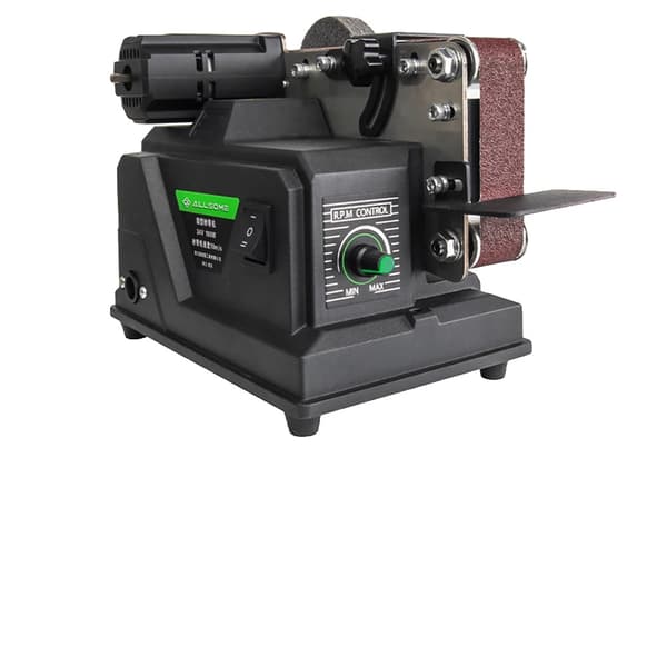 Båndsliber, Variabel Hastighedskontrol, Kompatibel med 18V Batterisystemer,Sort