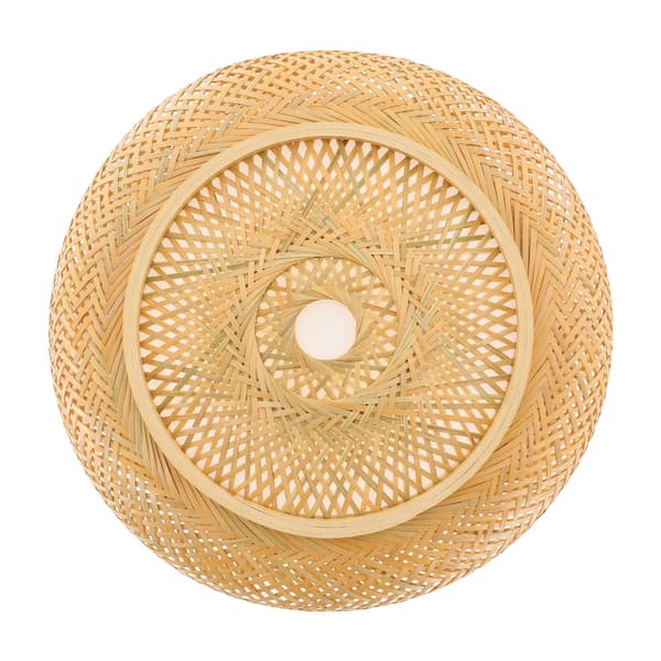 Taklampa, Bambudesign, Varm Diffuserad Belysning,M, Brun