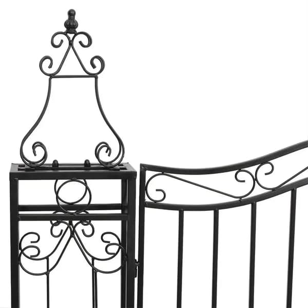 Haveport, Smedejern, Ornamental Design,Sort