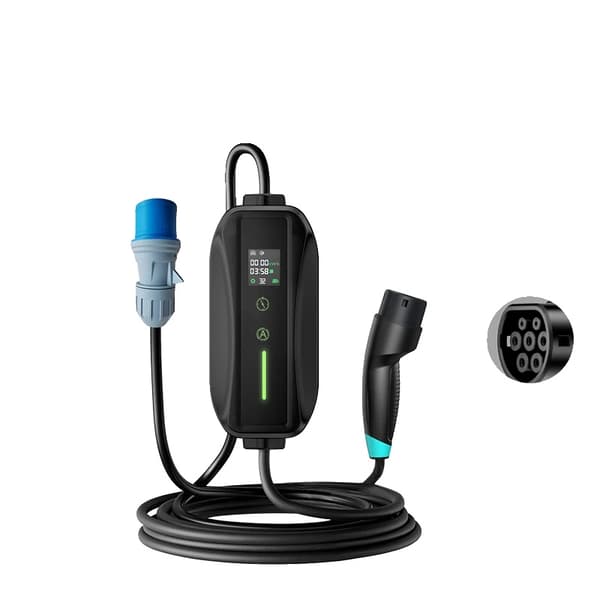 Elbiloplader, Bærbart Design, Flere Strømmuligheder,T1 7kW 3.5M, Type2-c
